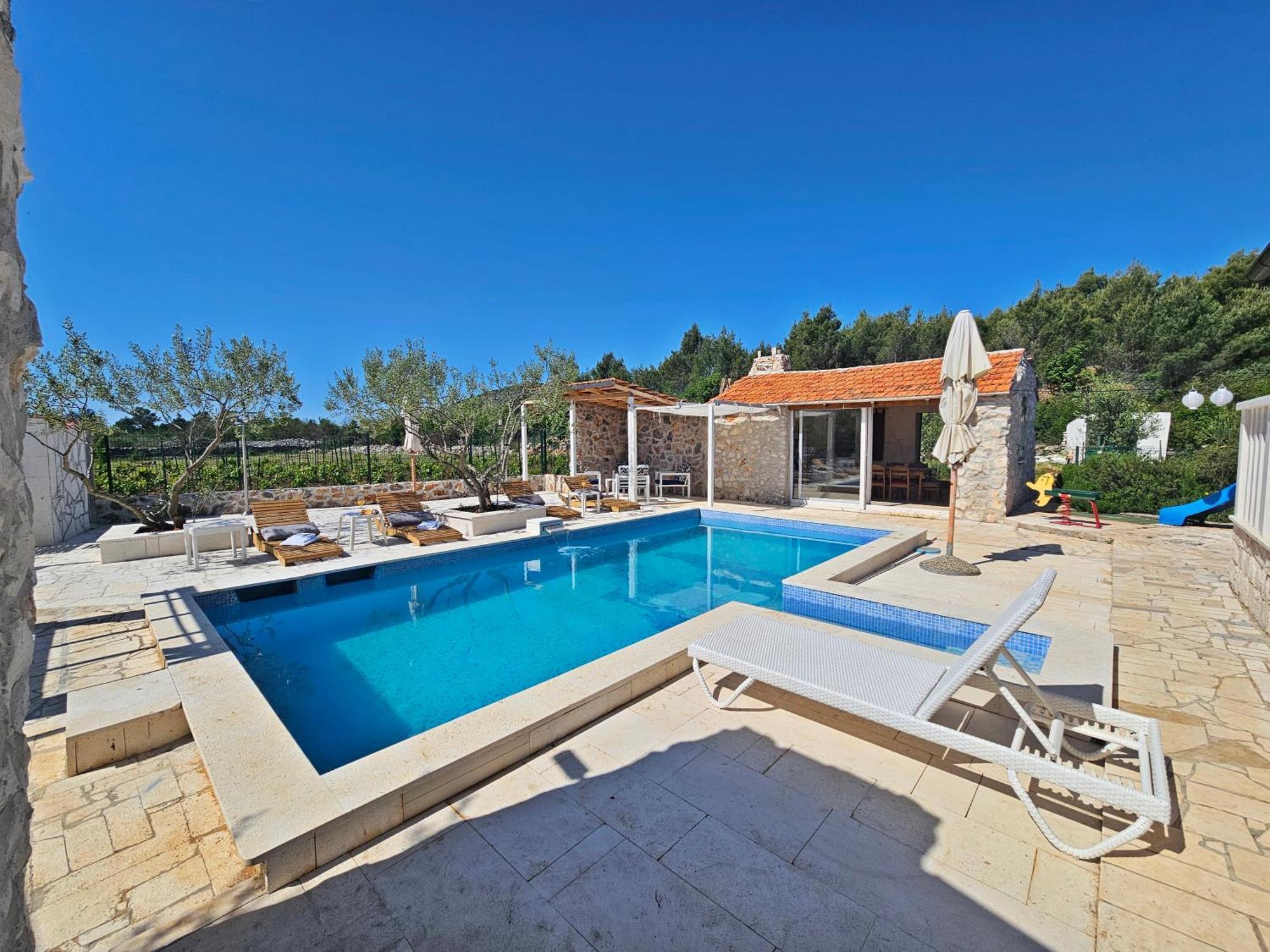 Вілла Flamingo - House With Private Pool Gornji Seget Екстер'єр фото
