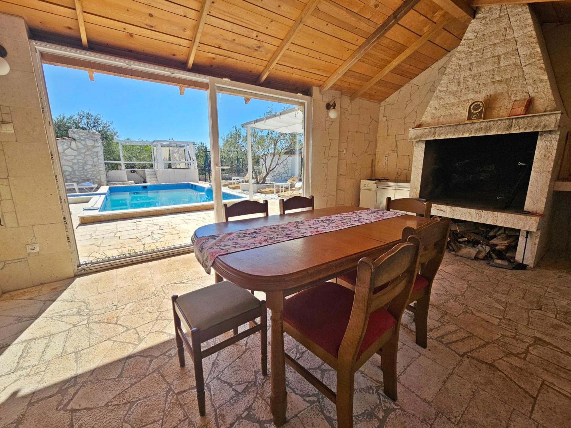 Вілла Flamingo - House With Private Pool Gornji Seget Екстер'єр фото